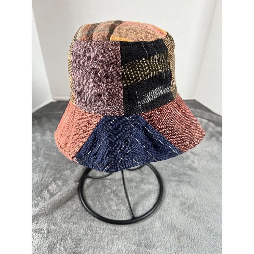 Vintage Patchwork Bucket Hat Retro Boho Cotton Festival Hippie Thailand - Picture 2 of 8